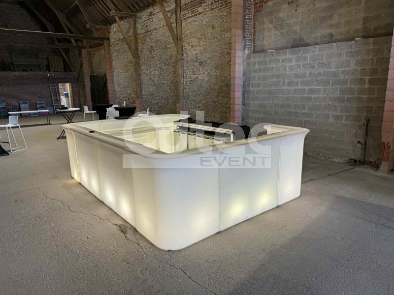PACK LOCATION KIT MOBILIER NUMERO 12 Blanc rétro éclairé - location Mouscron Tournai Lille - photo 10