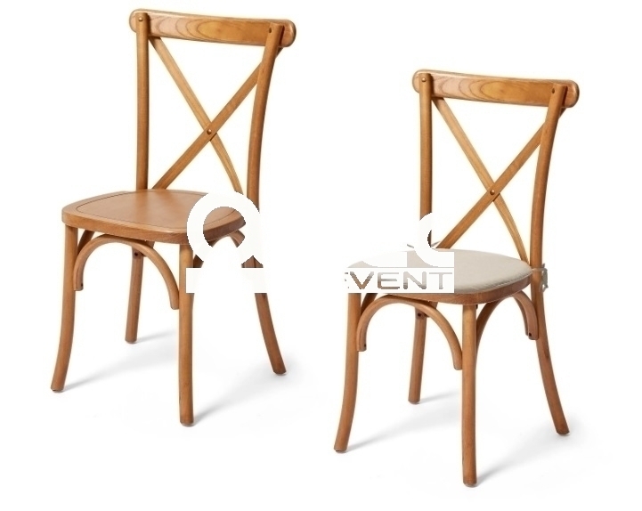 Crossback chaise style bistrot + Coussin