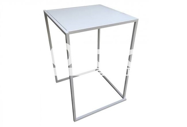 Table haute square + Plateau compact extérieur